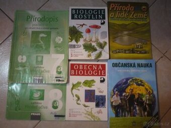 Učebnice Přírodopis, Biologie, Zeměpis, Občanská nauka