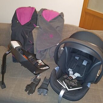 Vajíčko Cybex Aton 5+ základna+ adaptéry+fusaky