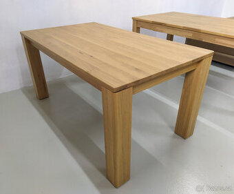 Nové velké bytelné jídelní stoly rozkládací celomasiv DUB - 1