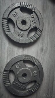 Prodám ocelové kotouče 2 x 10 kg XYLO