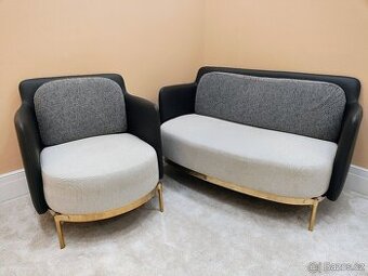 Designová pohovka / sedačka + křeslo