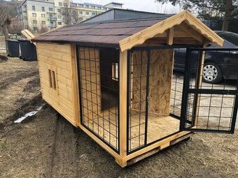 Bouda pro psa s kotcem