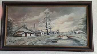 obraz zimní krajina