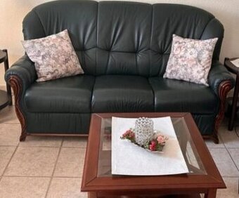 Luxusní italská kožená sedačka, 4094