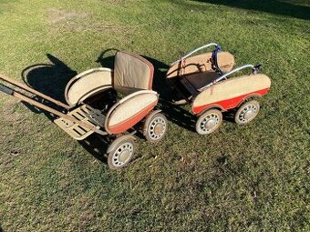 dětský kočárek starý dětský kočárek pérák torzo