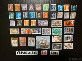 poštovní známky / ANGLIE  č.1  40ks - 1