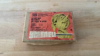 Retro dětská sada na řezbu do dřeva - SSSR