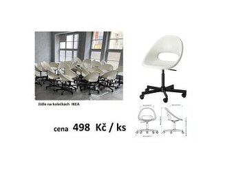 prodám židle IKEA na kolečkách