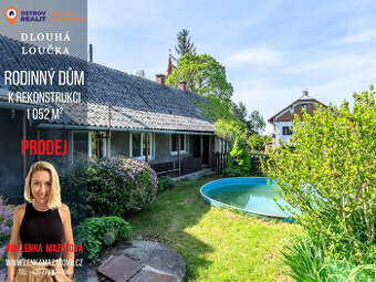 Prodej rodinného domu, pozemek 1316 m2, Dlouhá Loučka - Křiv
