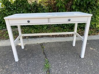 Psací stůl se 2 šuplíky IKEA Hemnes - bíl. mořidlo