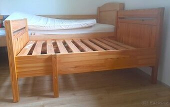 DĚTSKÁ ROSTOUCÍ POSTÝLKA IKEA + ROŠT A MATRACE