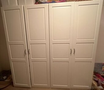 Ikea dvě skříně Pax 100x201 dveře FLISBERGET
