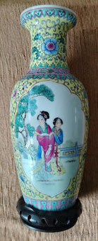 Čínská ručně malovaná porcelánová váza