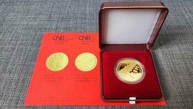 Vzácná zlatá mince - Most v Písku - PROOF, ČR-ČNB