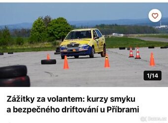 kurz smyku a bezpečného driftování (Příbram, RIDITLEPE.cz)