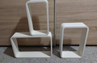 Nástěnné poličky - sada 3 ks