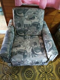 Retro rozkládací kresla 2ks,postele