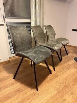 Jídelní židle 3ks HC-440 Šedé