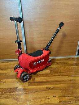Koloběžka MICRO Mini2Go DeLuxe Plus Červená