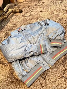 Modrá jezdecká outdoorová bunda