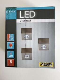 LED vestavné svítidlo Monticello set 3ks Massive
