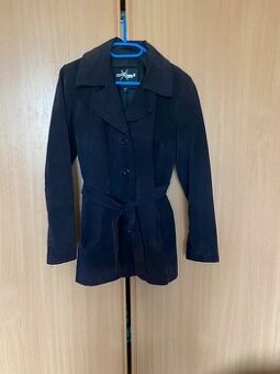 Kožená bunda sako M Maxima Wilsons hnědá s fialovým nádechem