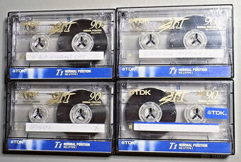 Prodám  prázdné kazety MC,  4 x TDK 90