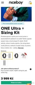 Platební prsten Niceboy ONE Ultra + Sizing Kit