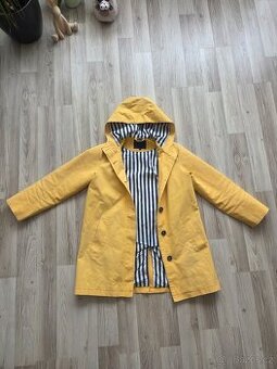 Žlutý nepromokavý jarní kabát Boden UK 12/M