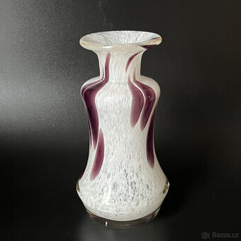 Váza Flora 16.5 cm, hutní sklo, František Koudelka