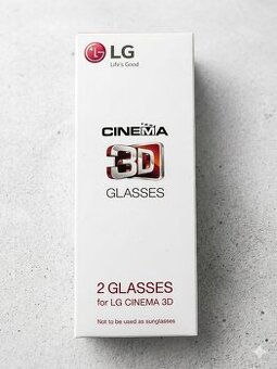 LG Cinema 3D brýle – Sada 2x obroučky + 1x klip (TOP)