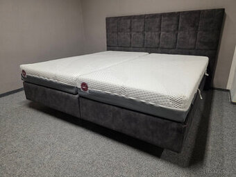 Nová značková boxspring postel TEMPUR HYBRID BOX 200x200 cm