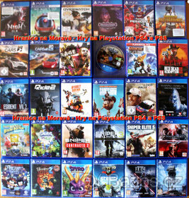 Hry na Playstation PS4+PS5 seznam rozdělen na 2 inzeráty