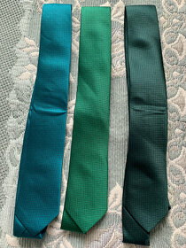 Pánská kravata, uzká, zelená
