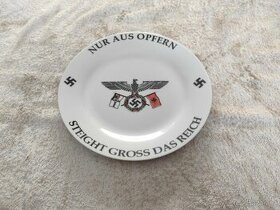 Porcelánový talíř NSDAP Das Reich