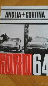 Starý prospekt Ford Cortina a Anglia modely 1964 - 1