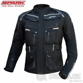 Pánská textilní bunda Spark Pacer black vel.M,L,XL,2XL-6XL