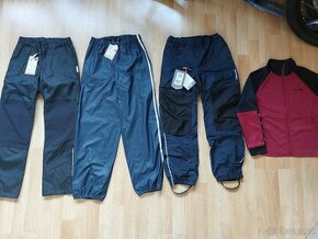 Nové voděodolné kalhoty Reima a Didriksons, mikina 140 a 146 - 1