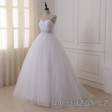 nové bílé svatební šaty vel. s-l