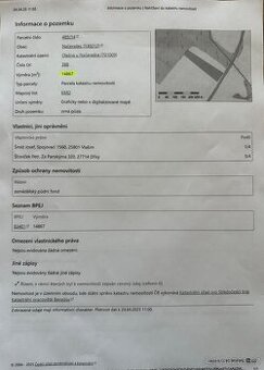 Prodej orné půdy 14 867 m² – Olešna u Načeradce (okr. Benešo