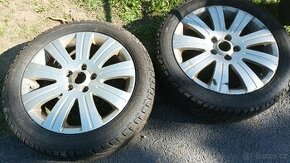 ALU kola 17 5x112 s pneu 205/50 R17 M+S celoroční