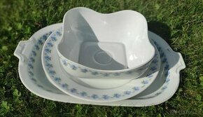 Retro porcelánová mísa, podnos, polévkovou mísu