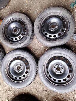6x16 et50 sada kol VW,Škoda,Seat,Audi+zimní 205/55/16 91h
