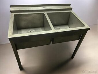 Nerezový dvoudřez 114x70xvýška 85cm