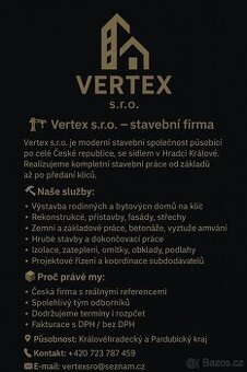 🏗 Vertex s.r.o. – stavební firma