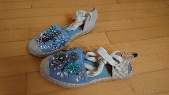 sandálky - espadrilky vel. 37