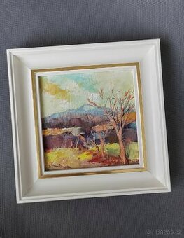 Originální olejomalba krajiny od Jana Dvořáka