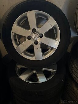 Prodám alu kola 4x100R r15 letní pneu 185/60/r15