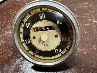 Predám tachometř do 120km/h funkčný/počíta JAWA ČZ patina