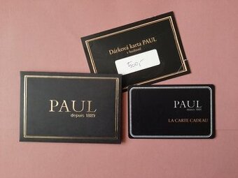 Dárková karta PAUL v hodnotě 500Kč